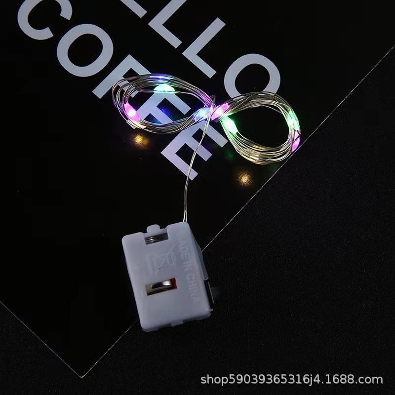 LED light-emitting lamps, adjustable flashing small string lights, small white box lights, small square box light strings, 1m, 2m, 3m, 5m warm color lights pic 10