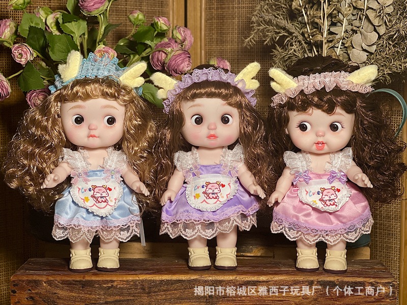 28厘米胖娃娃可爱搞怪表情娃丑萌娃娃全身搪胶3D眼5关节 儿童玩具详情3