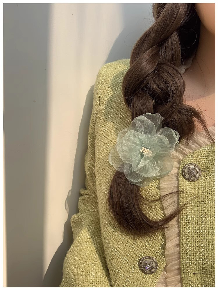 The color is super spring-like ~ Vacation-style large flower hair clip, side clip, new 2024 bangs hair accessory for women pic 26