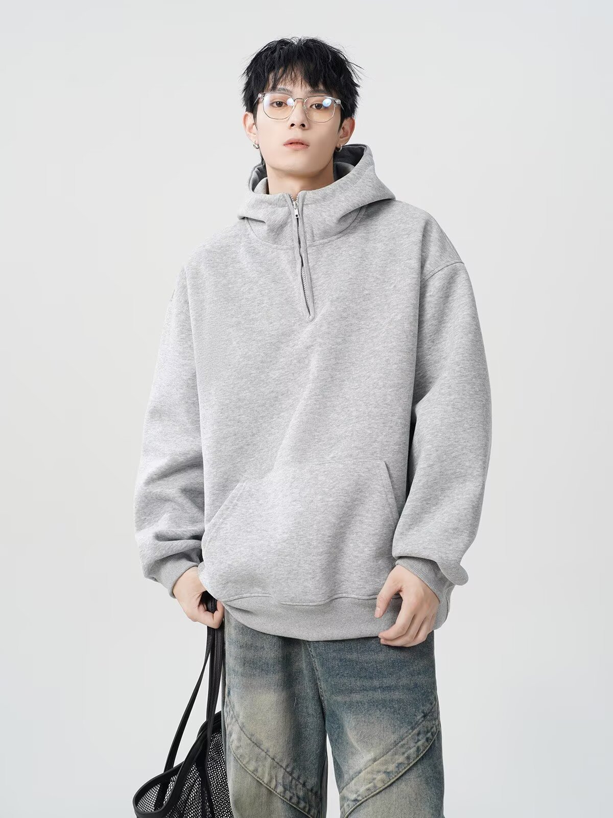  oversize casual versatile top fashion men's hoodie详情22