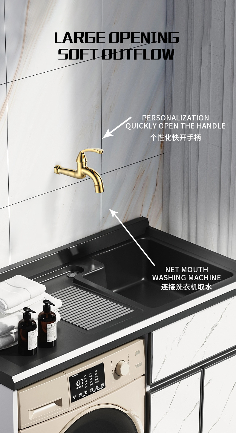 全铜厨房水龙头阳台洗衣机拖把池单冷快开龙头家用螺旋式防爆防溅详情7