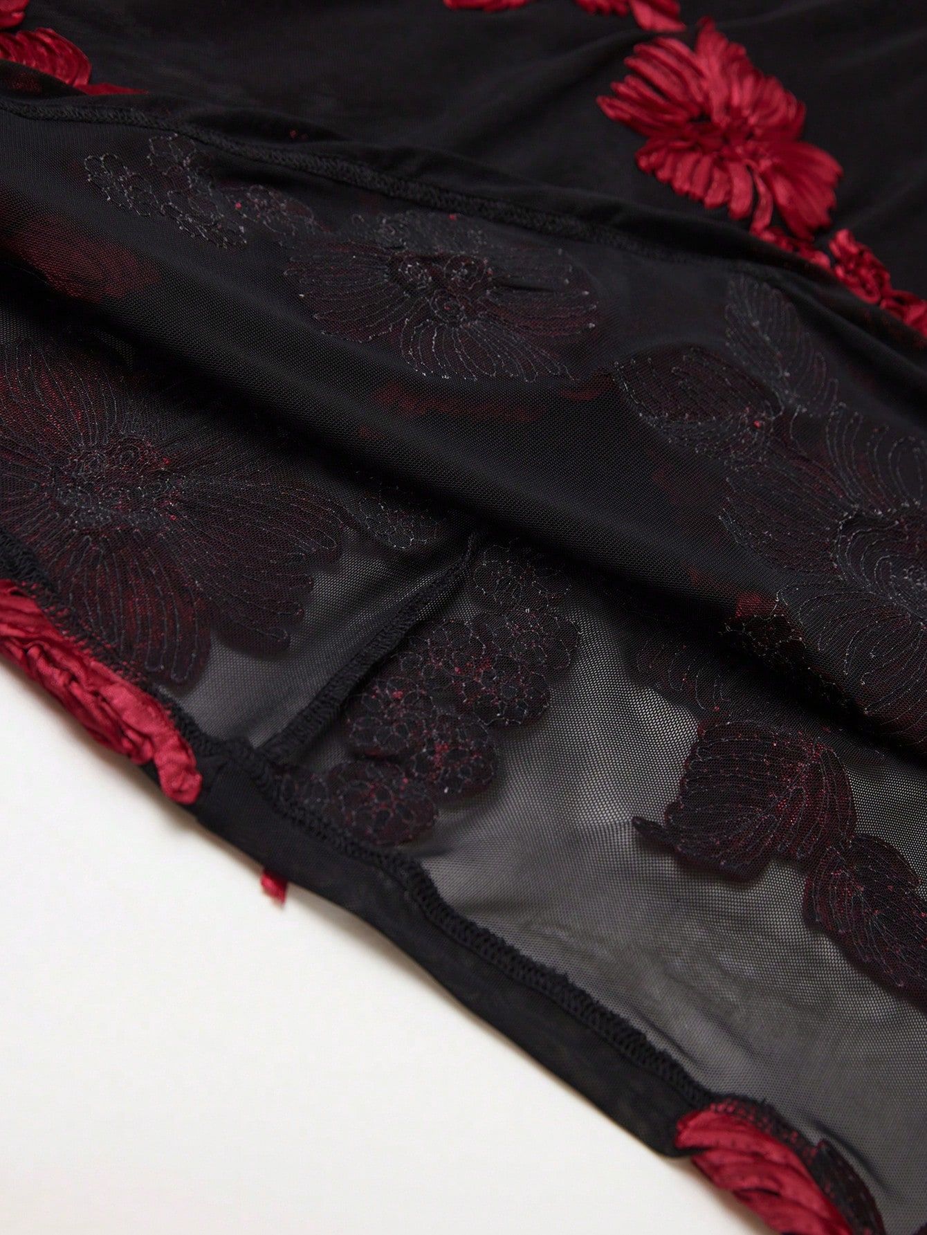 High-end and elegant dress for women 2025 spring French waist-cinching and slimming V-neck jacquard embroidery European and American dress pic 8