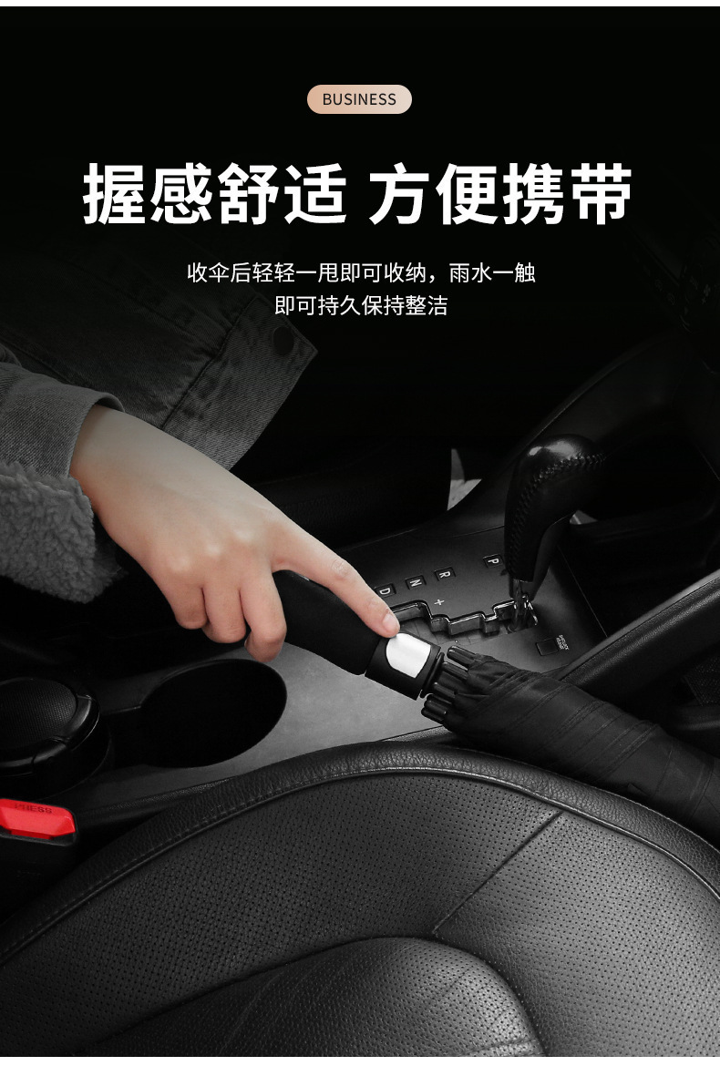 全纤维高尔夫伞大号直杆长柄商务贵宾伞广告伞雨伞男士双人礼品伞详情4