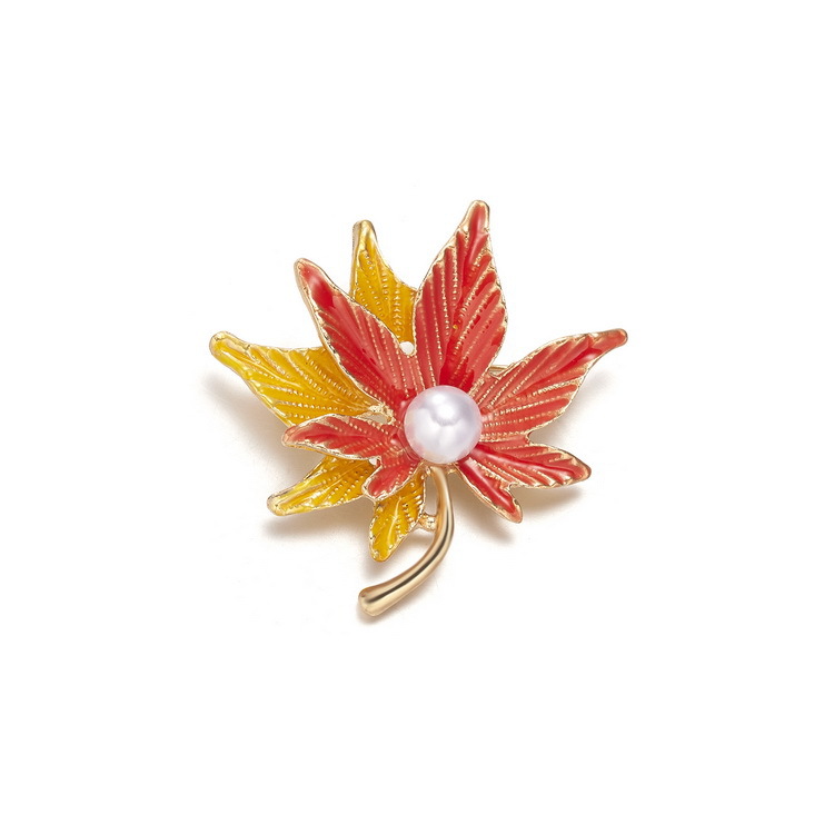 Cross-border best-selling plant series brooches, daisies, sunflowers, lacquered vases, maple leaf flower brooches and brooch accessories pic 23