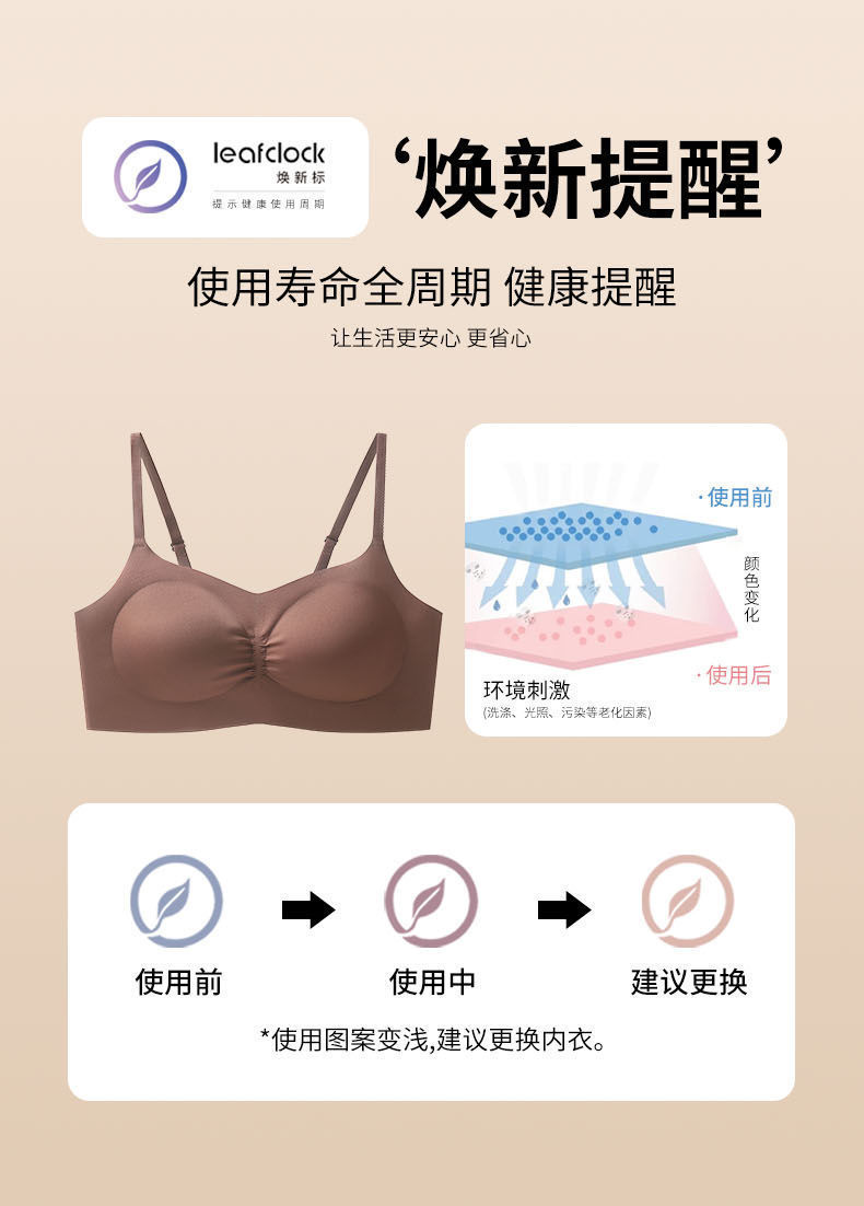同源亲肤小胸内衣女无痕提拉上托防下垂文胸罩无钢圈0.5cmAB薄杯详情5