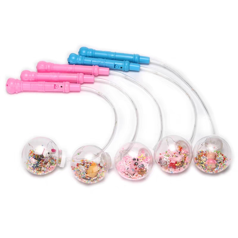 Internet-famous luminous hand-held bouncy ball lanterns, transparent flashing cartoon balls, night market square street stalls, Douyin cool toys pic 20