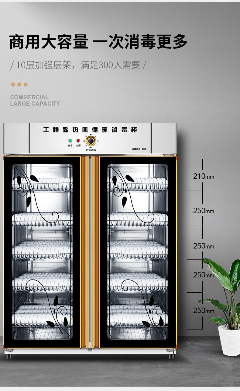 Direct sales from the manufacturer of commercial double-door disinfection cabinets, vertical large-capacity disinfection bowl cabinets, and cleaning cabinets for canteens, restaurants and kitchens pic 4