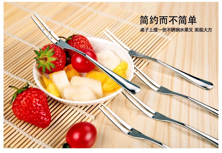 Internet-famous fruit forks, household thickened fruit salad forks, small forks, jelly wholesale, disposable fruit forks pic 16