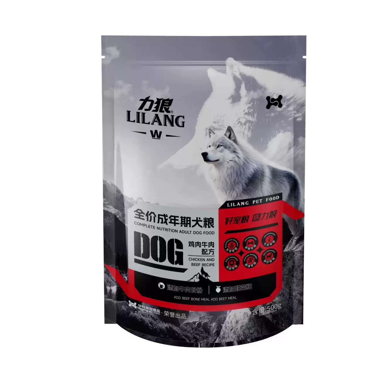 Li Lang Dog Food 500g chicken, beef, small dog, Pomeranian Poodle, Teddy puppy food, adult dog pet food, main food pic 10