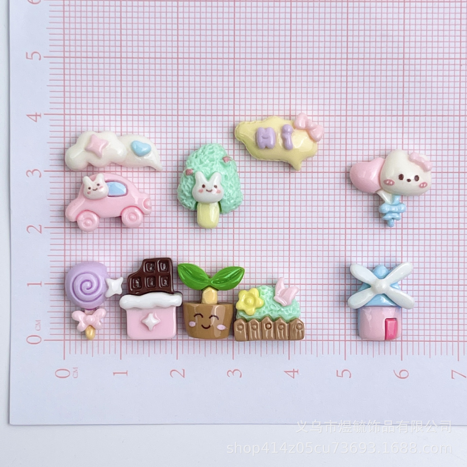 Macaron food and play tableware, cheese, cute shoe buckles, diy accessories, cartoon mini knives and forks, hair clips, resin accessories pic 29