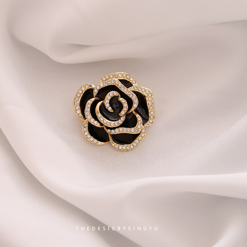 蝴蝶胸针高级感轻奢批发简约气质固定衣服别针西装珍珠服饰配件详情10