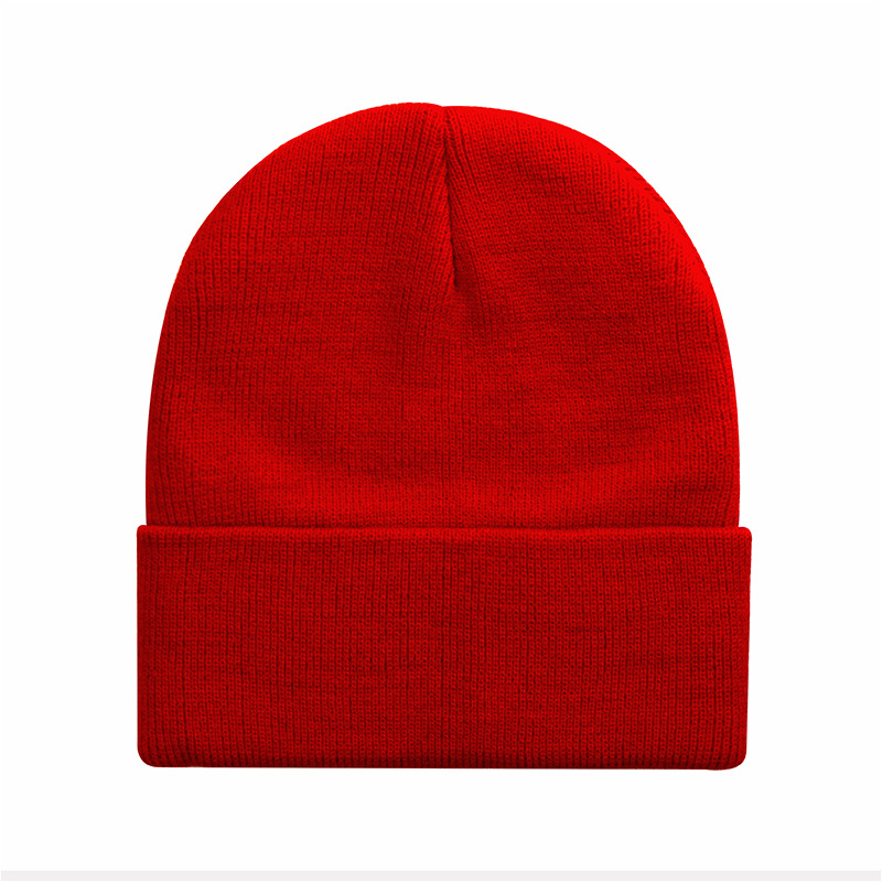 现货黑色针织帽男女纯色冷帽欧美保暖帽子荧光色毛线帽光板针织帽详情47