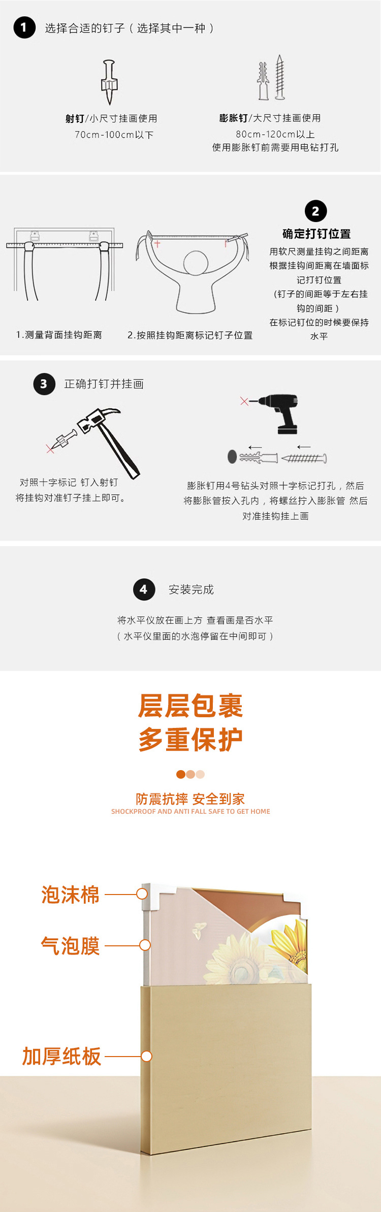 新中式电表箱装饰画平安喜乐免打孔遮挡弱电源总开关电闸盒挂画详情8