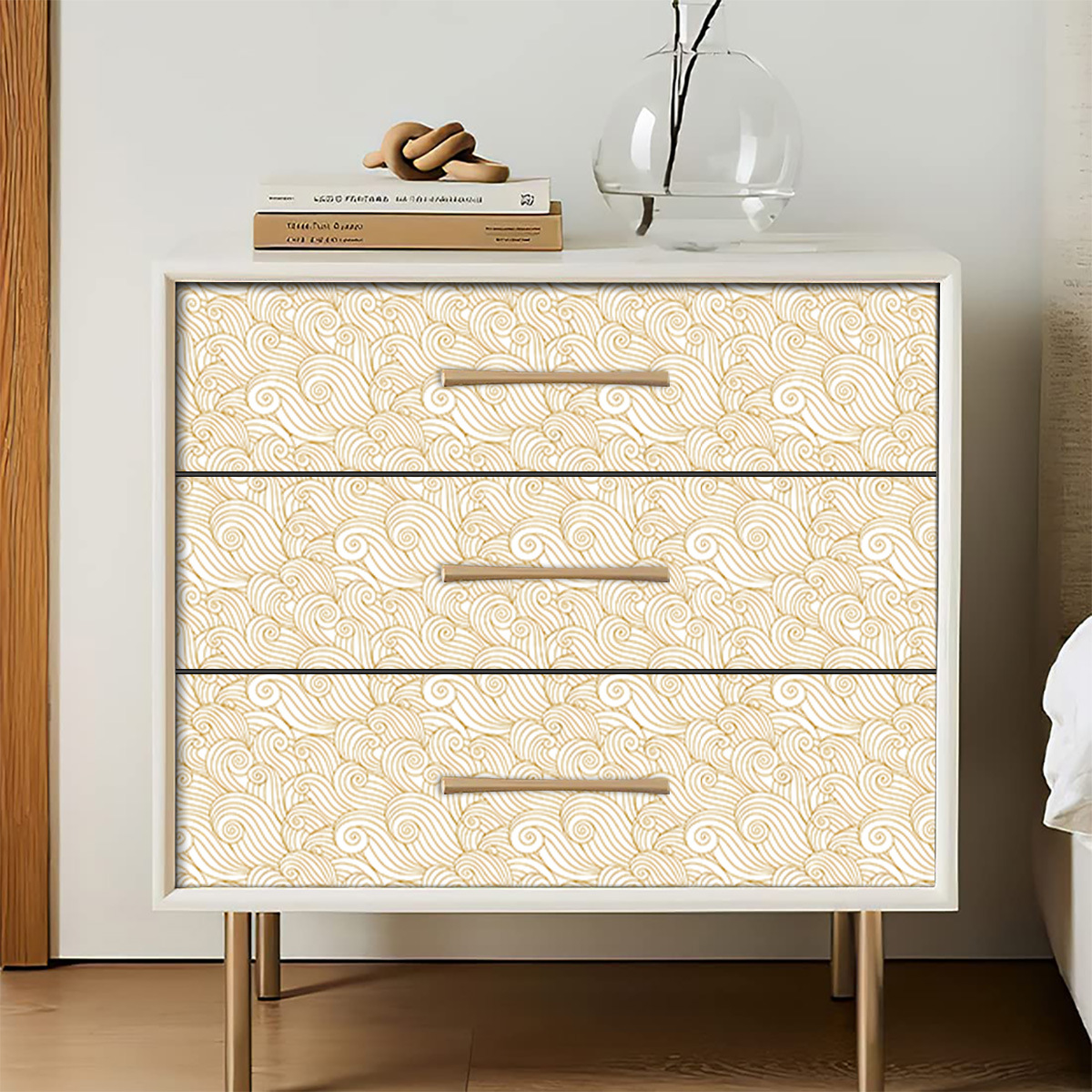 跨境仿格栅木条纹3d立体自粘墙贴防水加厚背景墙装饰壁纸家装定制详情47