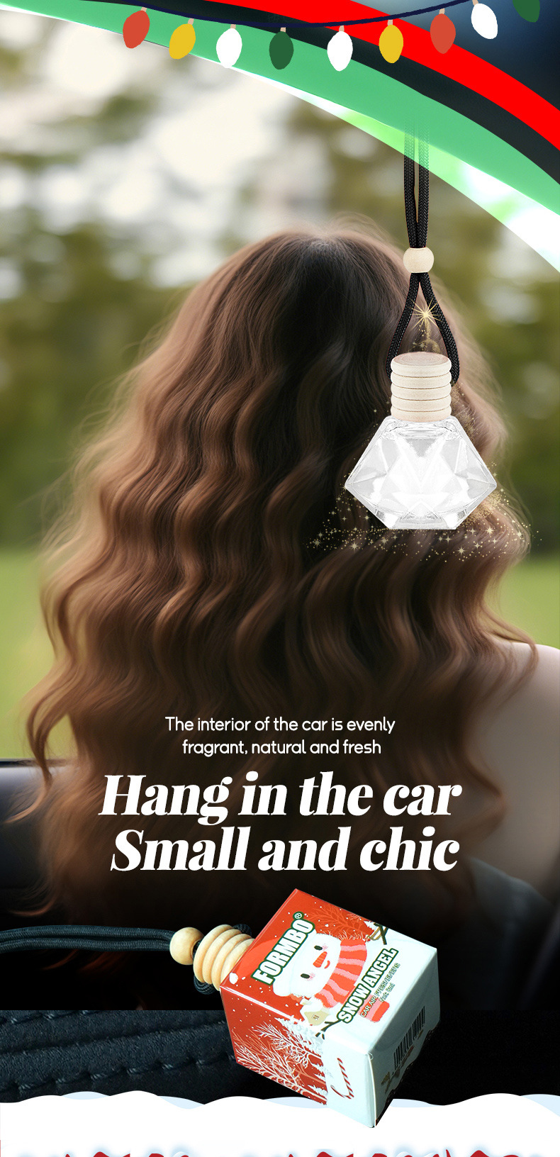 【 Cross-border Exclusive 】FORMBO Car Aroma Diffuser, car interior decoration, Christmas Festive Atmosphere, Odor Removal Aroma Diffuser pic 7