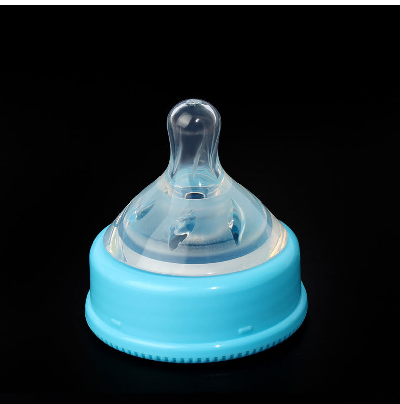婴儿宽口奶嘴仿母乳防胀气食品级母婴液态硅胶奶嘴一口吸奶嘴批发详情7