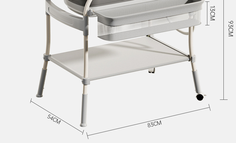 Changing table, baby care table, newborn diaper changing, massage and touch table, bathing and washing integrated with rollers pic 30