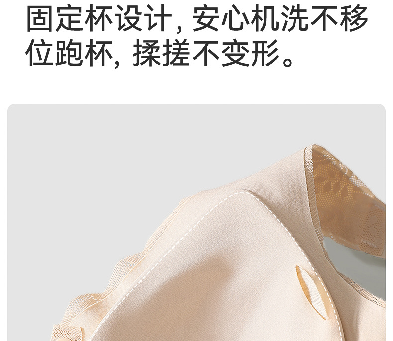妈妈内衣女前扣文胸无钢圈背心式胸罩中老年人妇女无痕大码夏薄款详情18