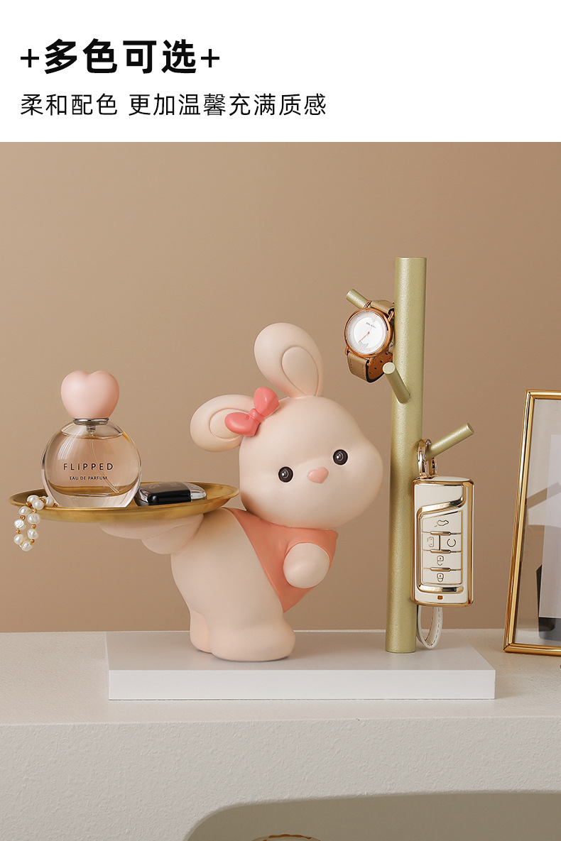 招财猫树脂工艺品收纳礼物家居摆件工厂直销清仓玄关儿童房钥匙架详情12