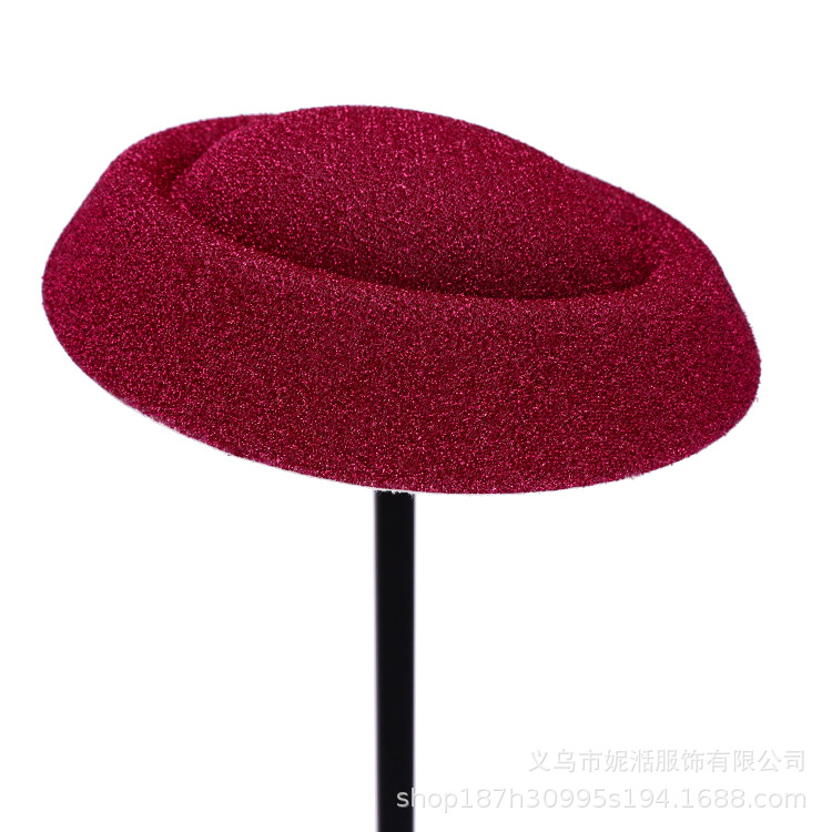 DIY儿童成人小礼帽头饰幻彩材料帽胚空姐帽底座表演节庆帽子帽托详情14