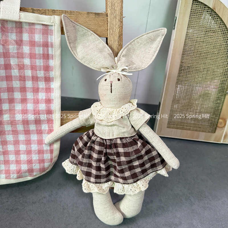 韩系可爱布艺卡通兔兔布娃娃女童玩偶安抚玩具房间公仔可爱送礼物详情13