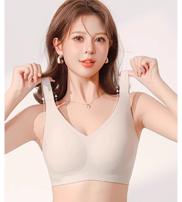 大胸显小内衣女全罩杯薄款防下垂收副乳无痕大码胖mm塑形文胸罩夏详情7
