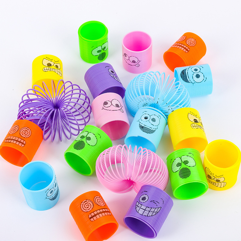 魔力彩虹圈迷你笑脸3.2x3.5CM叠叠乐七彩弹簧圈儿童玩具工厂批发详情28