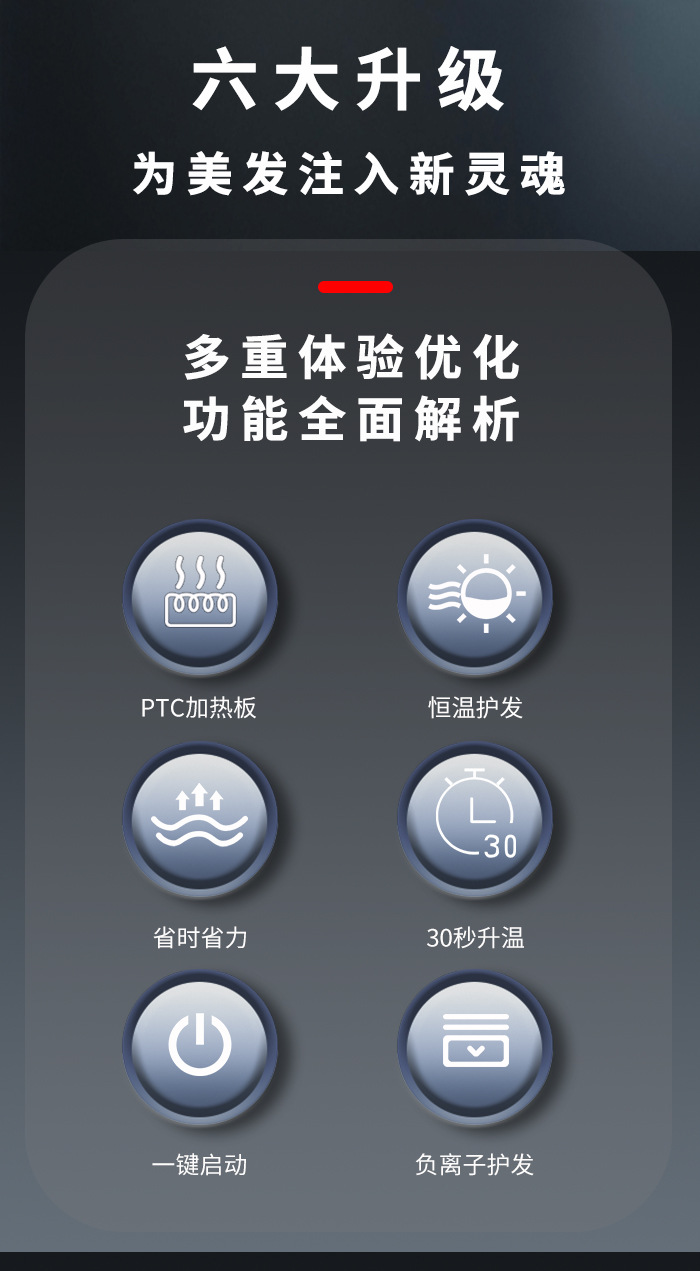 科美KM-2828 自动卷发棒夹板直发梳负离子不伤发蛋卷棒夹发棒卷发器详情2