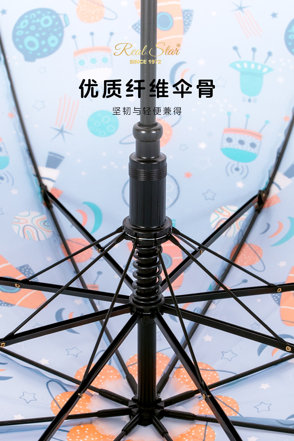 出德国欧洲新款外贸儿童伞可爱手绘卡通EVA自动伞19寸多色现货详情13