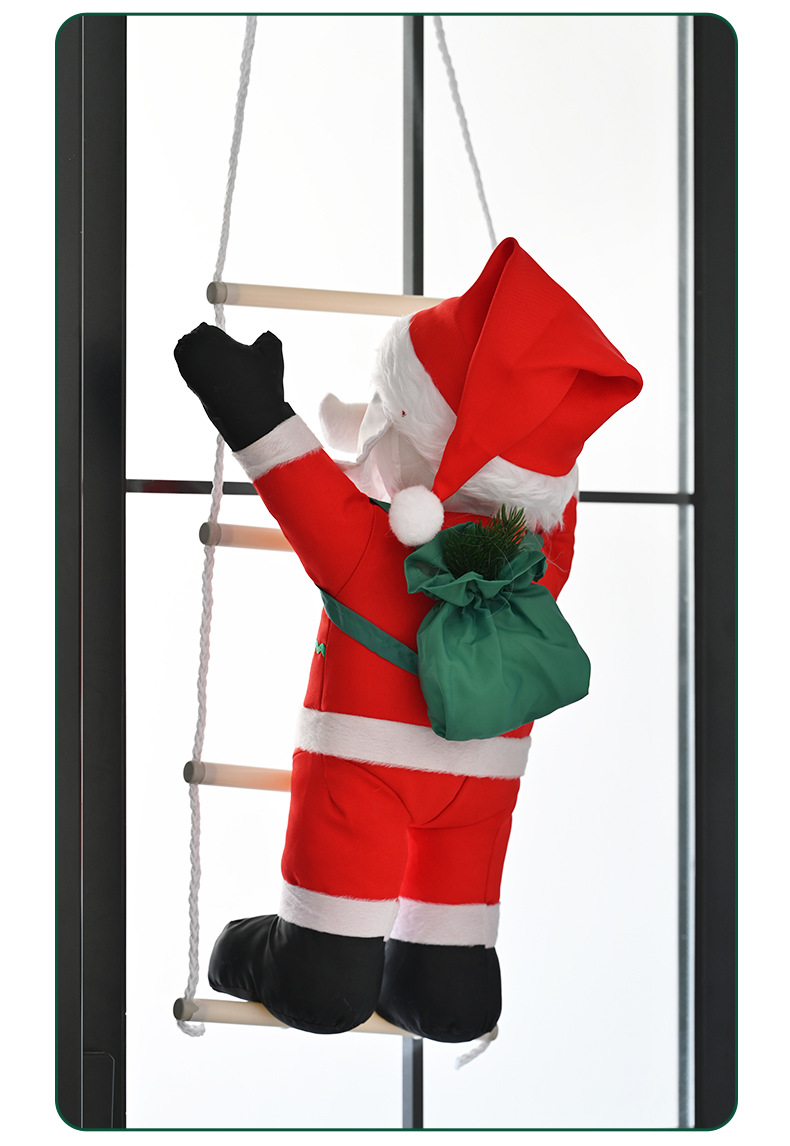 Cross-border stock Christmas ladders and ropes, Santa Claus Christmas decorations and supplies, Santa Claus pendants, Christmas decorations pic 13