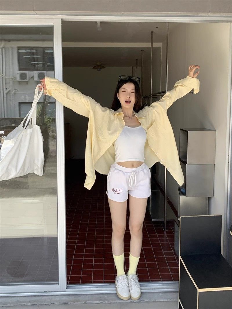 复古港风条纹衬衫外套女春夏长袖休闲垂感衬衣设计感上衣跨境批发详情17