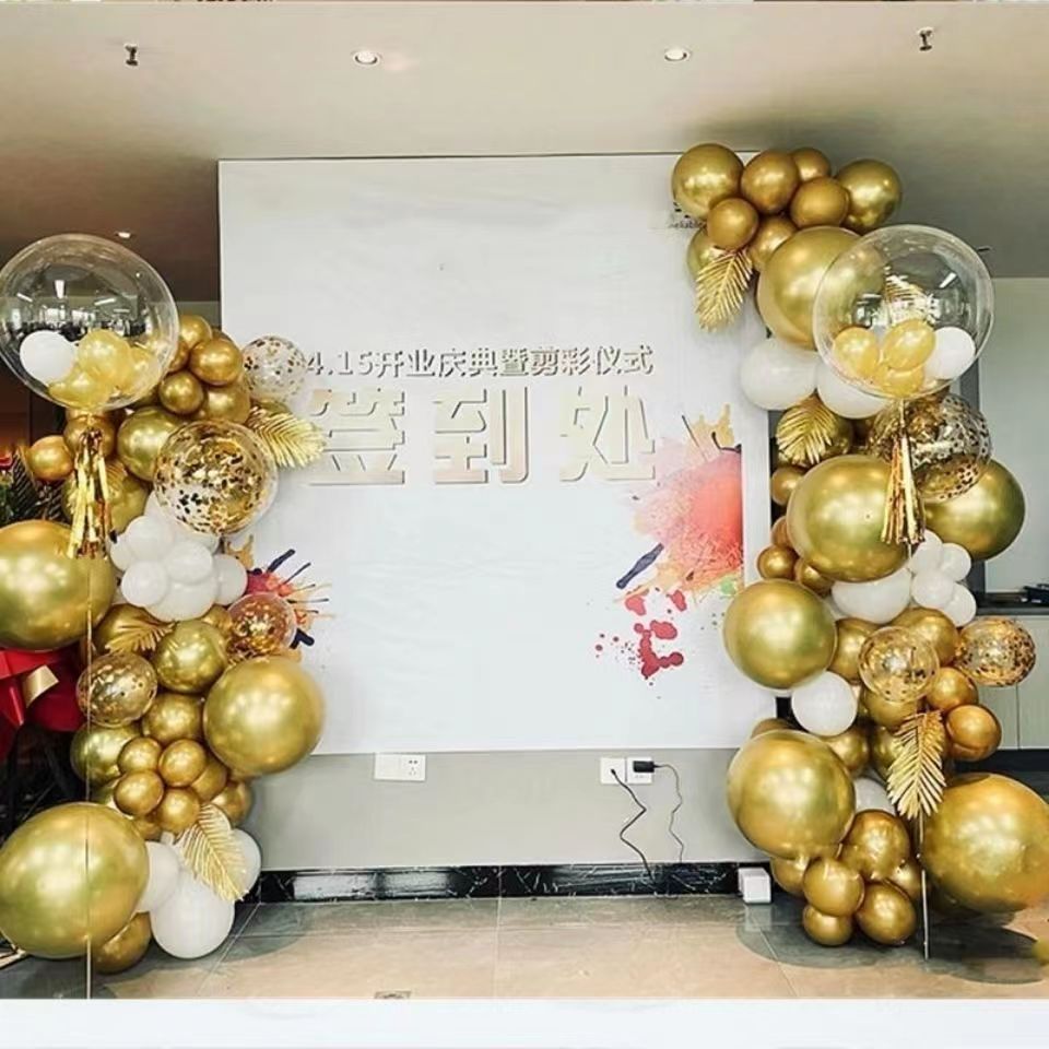 5寸10寸12寸18寸金属气球批发 生日结婚金属铬色质感场景布置装饰详情1