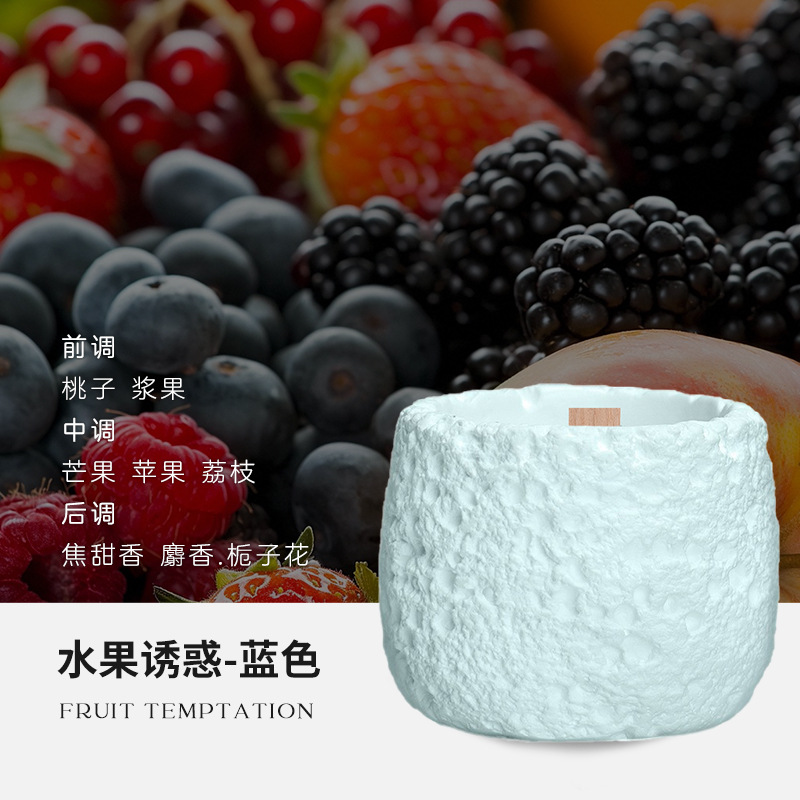 彩色石膏杯香薰蜡烛水晶石室内持久香氛摆件手工大豆蜡香氛伴手礼详情19