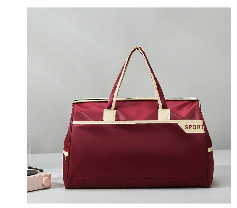 新款简约通勤手提旅行包牛津布加厚耐用运动健身包出差行李收纳袋详情16