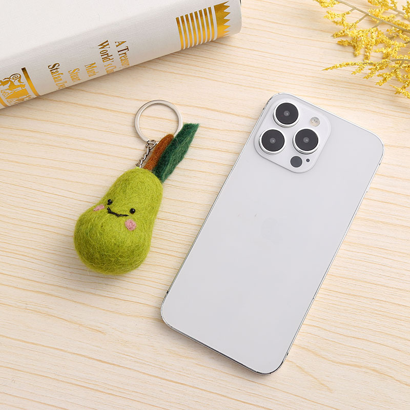 水果手工羊毛毡挂件立体玩偶挂饰创意包包挂饰可爱挂件源头厂家详情12