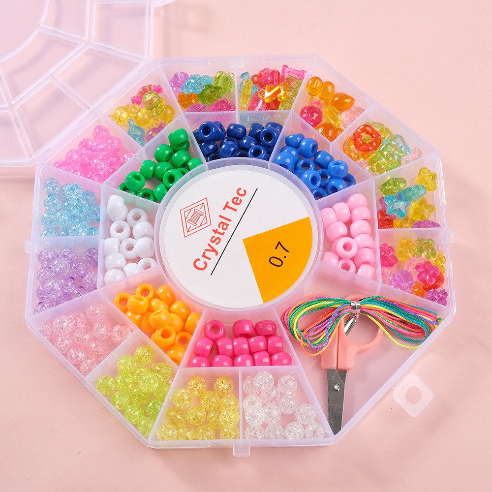 新款儿童手工串珠女孩diy手链益智创意饰品材料项链手链串珠批发详情14