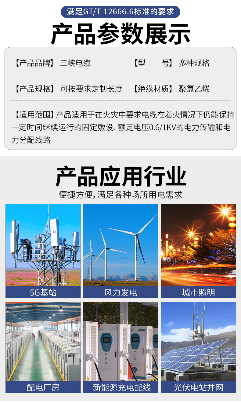 National standard pure copper core flame-retardant C power cable for high-voltage cables and wires, fire-resistant and flame-retardant, engineering fire-resistant power cable pic 14