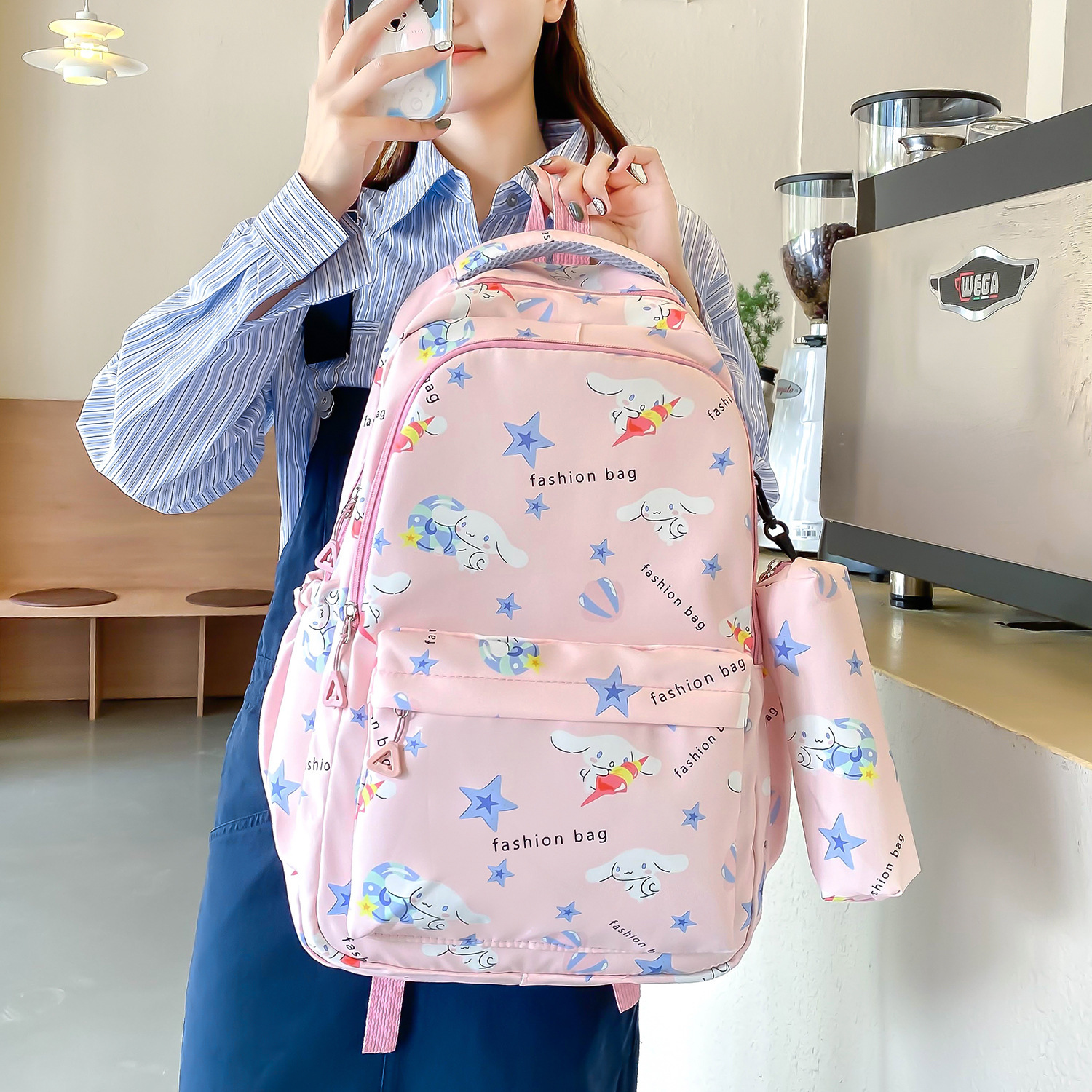 Two-piece backpack for girls in school, lightweight and lightweight bag for students in grades 3 to 6, schoolbag for junior high school students pic 42