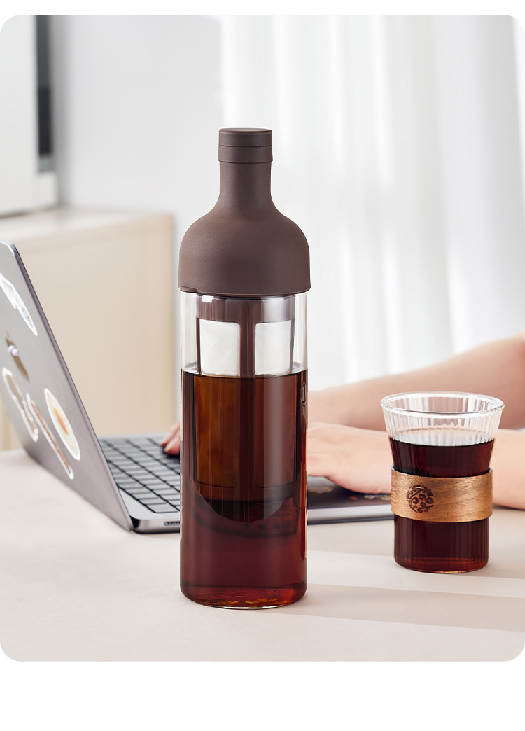 Coffee cold brew pot, high borosilicate glass, household cold brew bottle, cold-brewed fruit teapot, cold-quenched teapot, cold brew cup pic 17