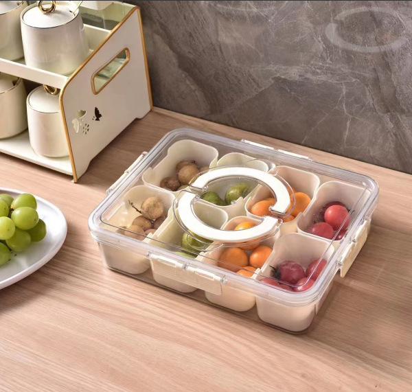 PET thickened fresh-keeping storage box, sealed refrigerator fruit and vegetable storage packaging box, frozen draining with lid pic 10