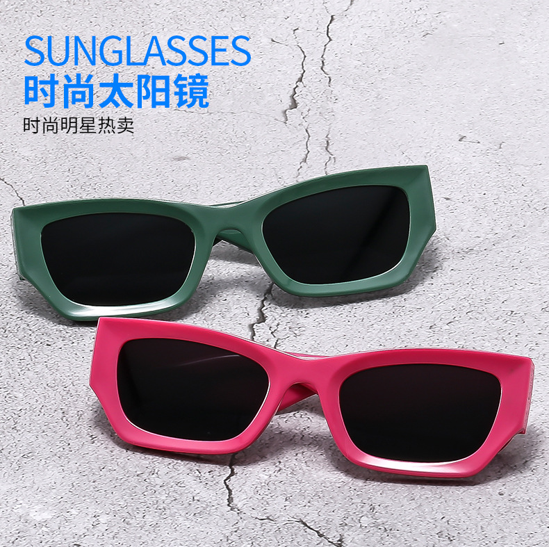 韩版高档猫眼谬家字母墨镜辣妹欧美风高级感复古太阳镜女百搭眼镜详情5