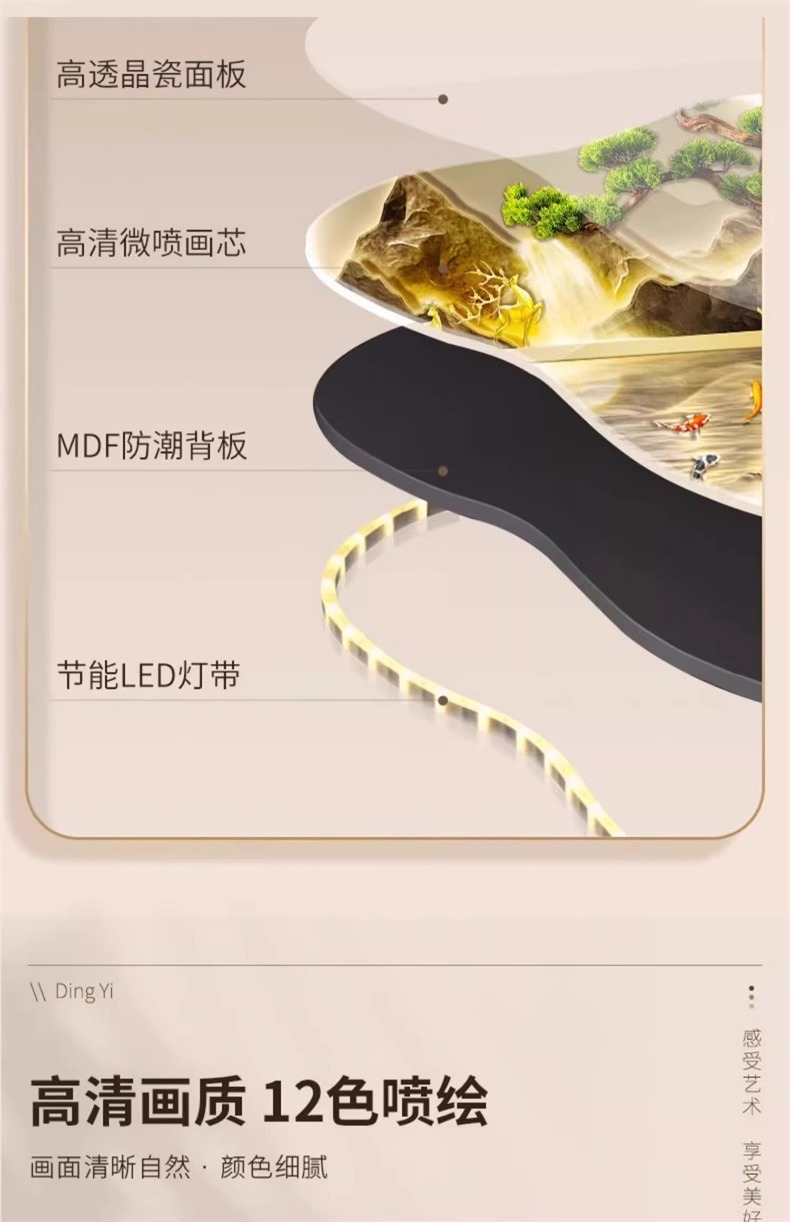 法式奶油风餐厅装饰画立体猫咪饭厅餐桌背景墙壁画中古风客厅挂画详情13