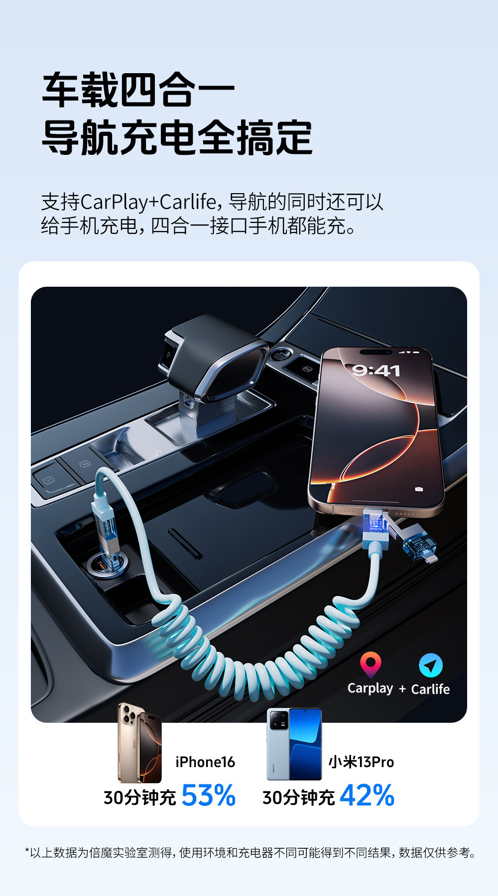 240w four-in-one aromatherapy car spring fast charging cable suitable for Apple 16, Huawei and Android data cables factory wholesale pic 7