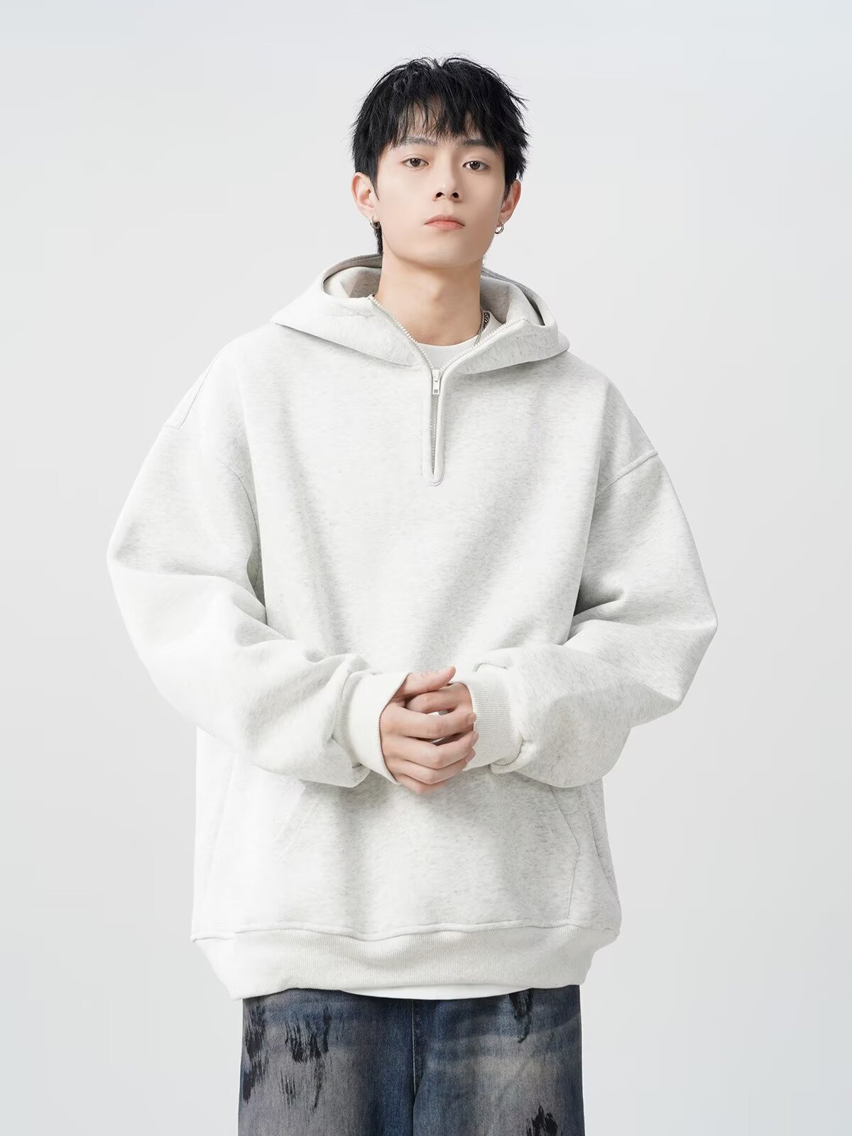  oversize casual versatile top fashion men's hoodie详情19