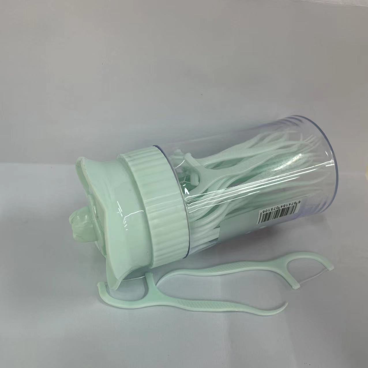 Dental floss box set, disposable plastic toothpicks for dental care, portable dental floss sticks, family set, 30 floss sticks pic 6