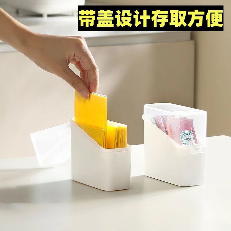 简约冰箱收纳保鲜盒透明奶酪片芝士片收纳盒大容量带盖桌面家用详情7
