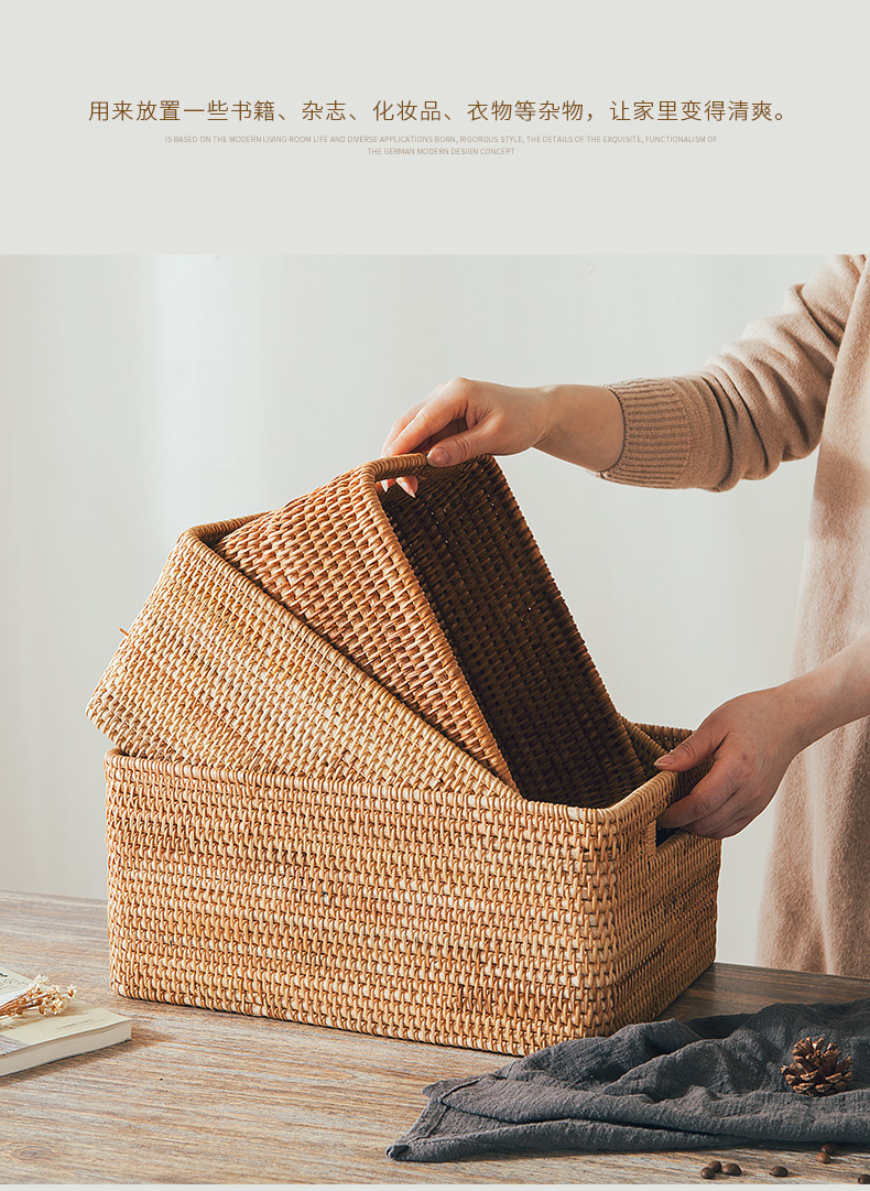 藤编收纳筐水果篮家用馒头筐竹编面包筐馍筐零食野餐篮筐手编篮子详情16