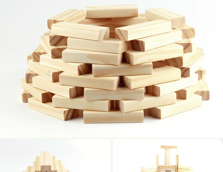 【专业生产】54片儿童成人比赛专用益智智力积木制叠叠高标准玩具详情13