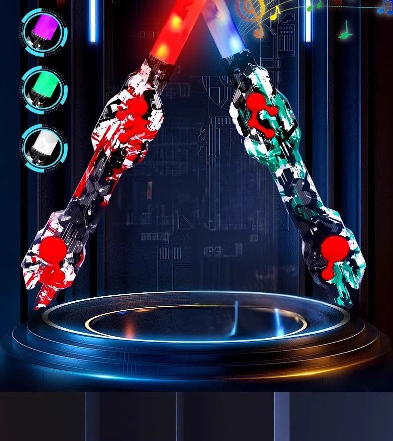 双头伸缩激光剑儿童玩具刀星球大战正版星际发光宝剑闪光男孩荧光详情8