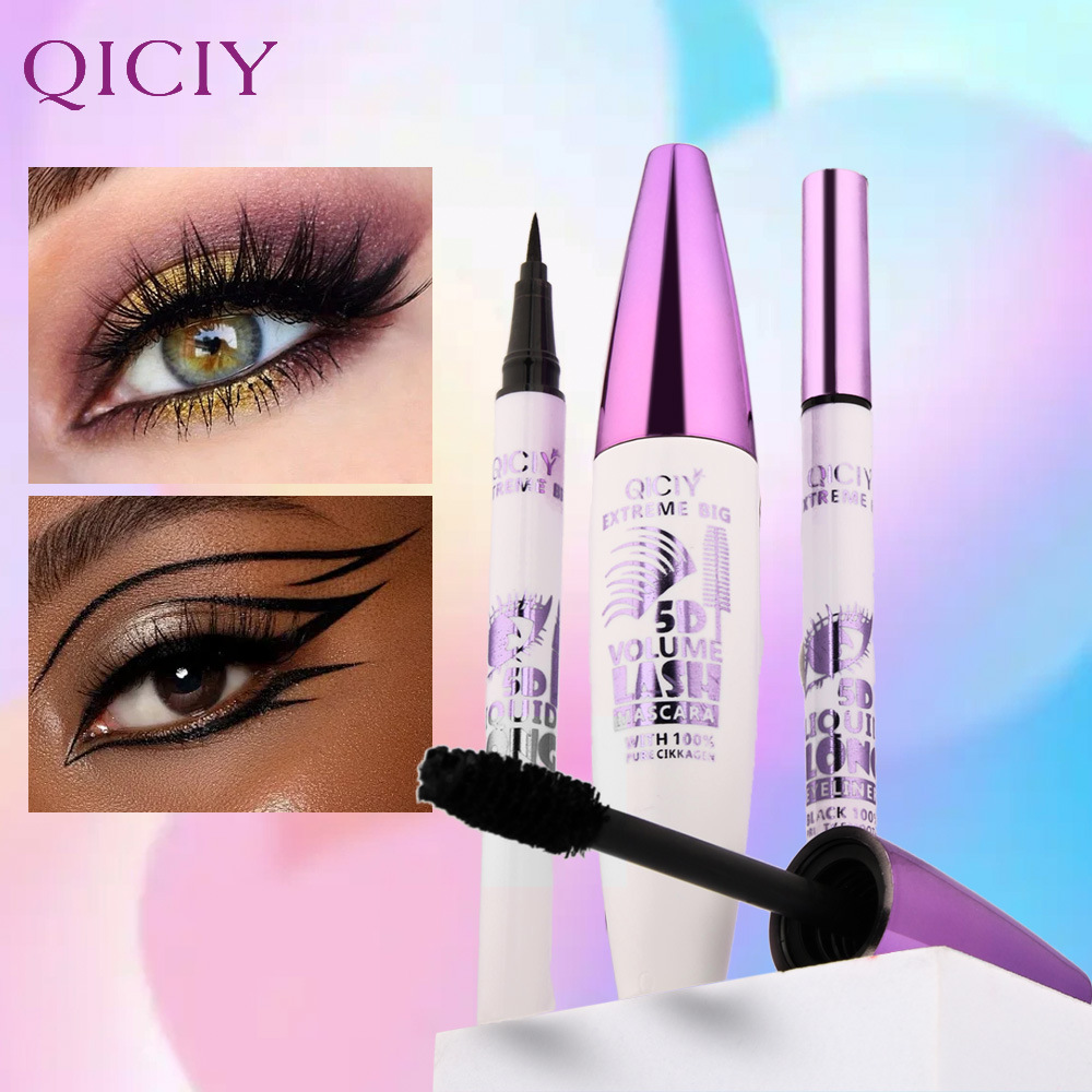 Cross-border exclusive QICIY mascara eyeliner case box, waterproof, sweat-proof, non-smudge, long-lasting mascara wholesale pic 5